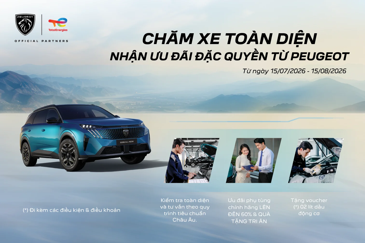 CHĂM XE TOÀN DIỆN - NHẬN ƯU ĐÃI ĐẶC QUYỀN TỪ PEUGEOT 