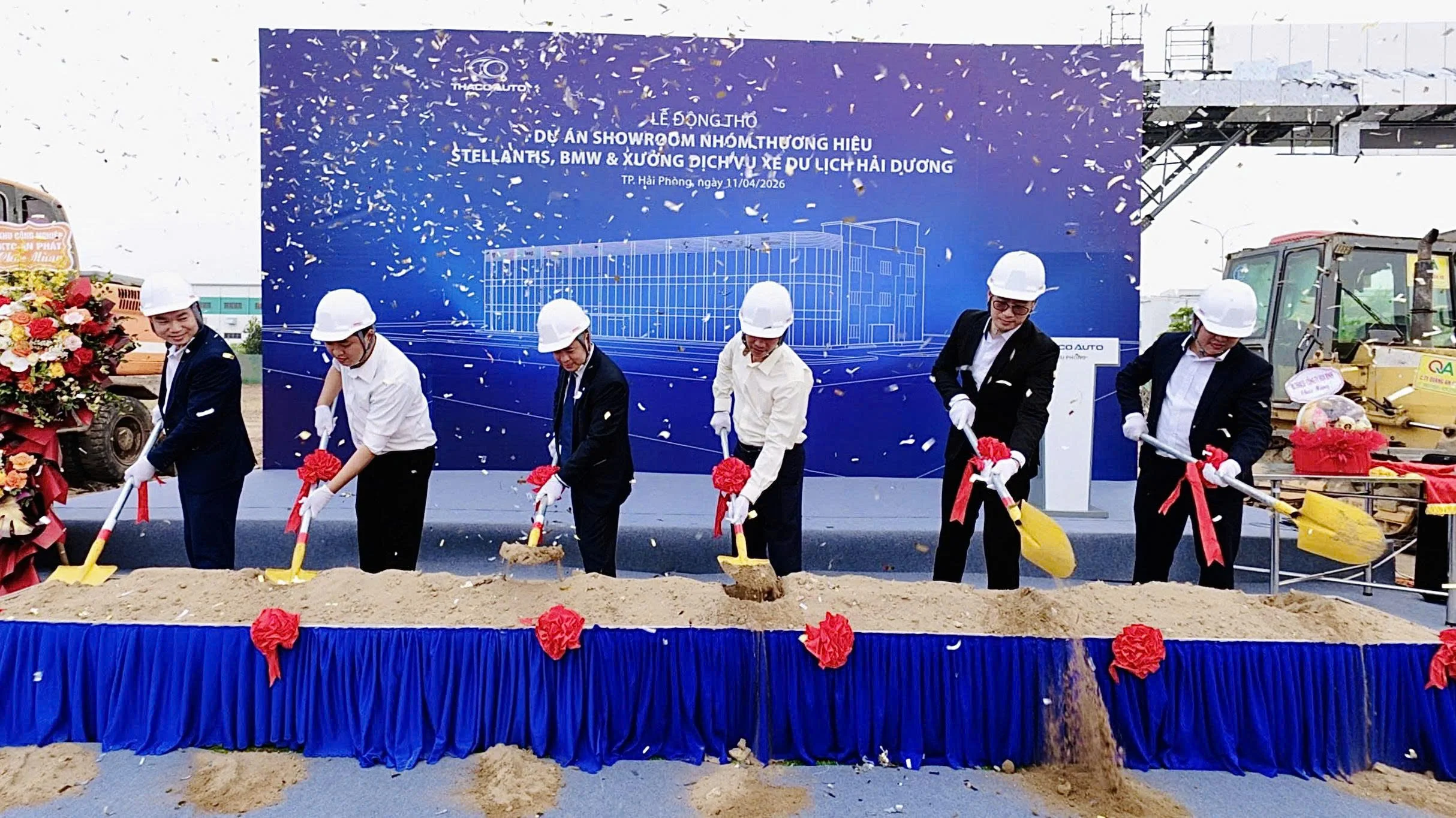 LỄ ĐỘNG THỔ DỰ ÁN SHOWROOM NHÓM THƯƠNG HIỆU STELLANTIS, BMW & XƯỞNG DỊCH VỤ XE DU LỊCH HẢI DƯƠNG.