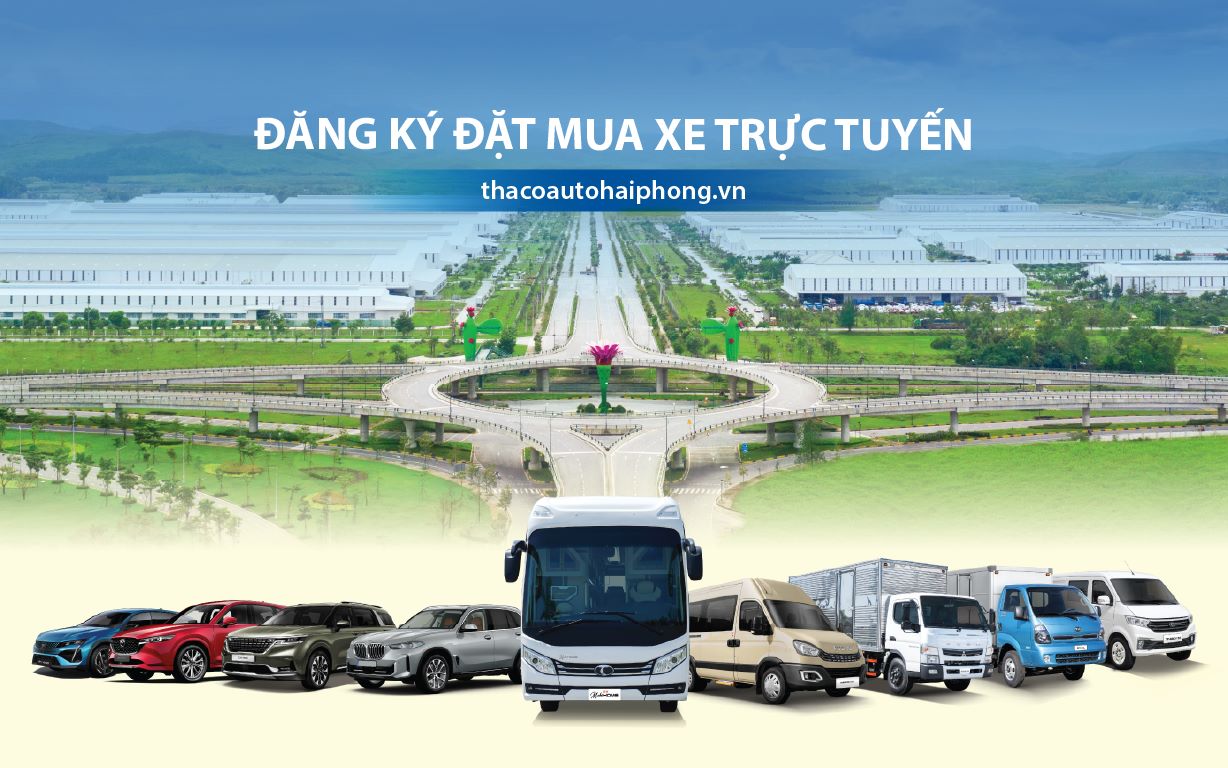 Trải nghiệm tính năng đặt mua xe trực tuyến trên website THACO AUTO Hải Phòng