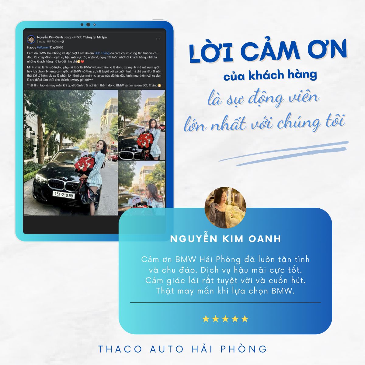 CẢM NHẬN KHÁCH HÀNG VỀ THACO AUTO HẢI PHÒNG